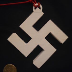 3D Printed 4" Swazy Necklace with Leather Cord